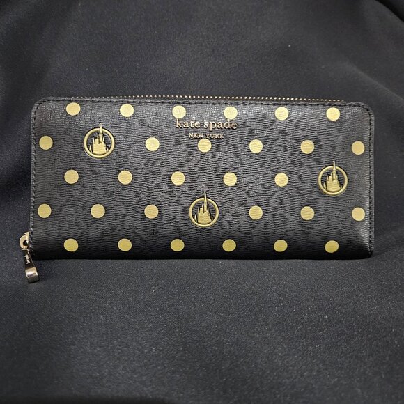 KATE SPADE Disney World 50th Anniversary Cinderellas Castle Wallet - Picture 1 of 7